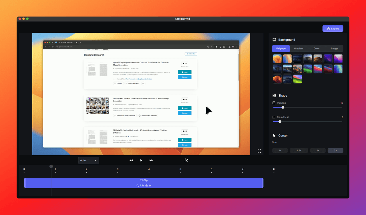ScreenVivid preview