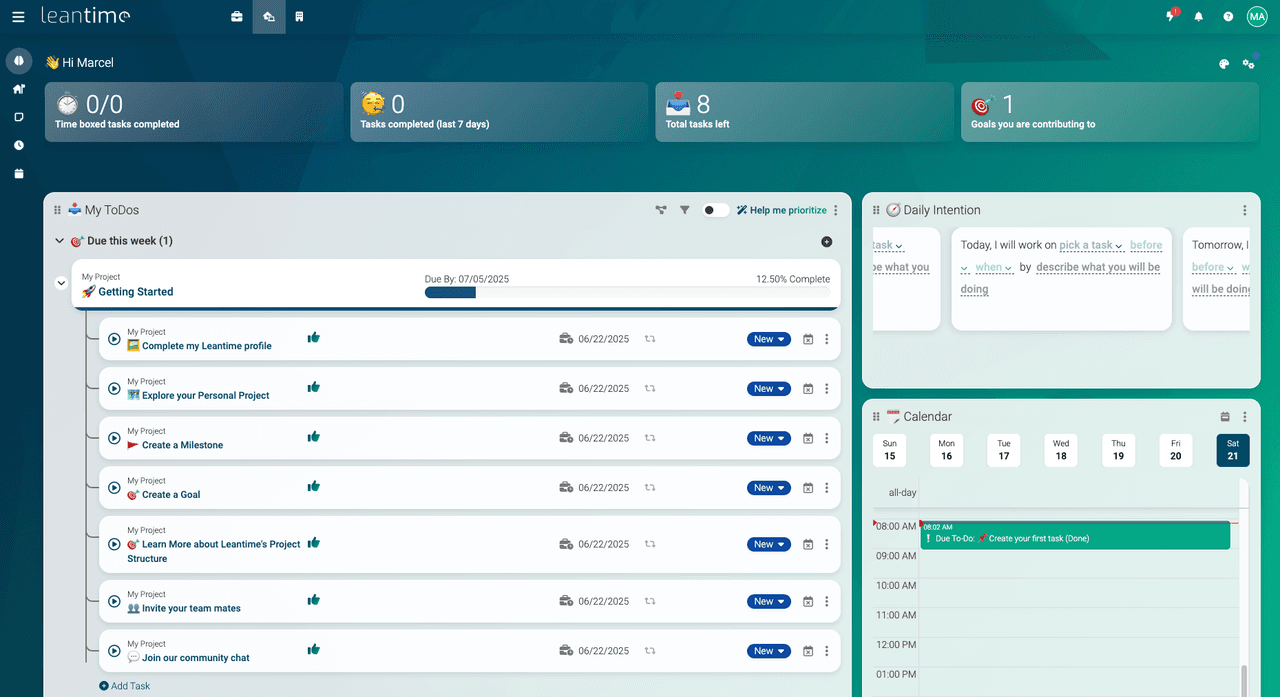 Leantime preview
